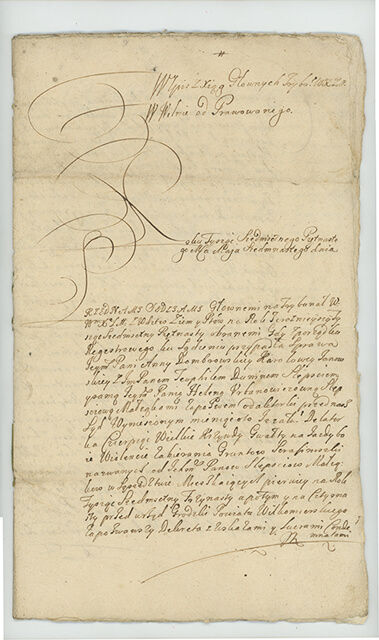 1715 m. gegužės 17 d. išrašas iš Lietuvos Didžiosios Kunigaikštystės Vyriausiojo Tribunolo knygos dėl dvarininkų Sliepskių bylos