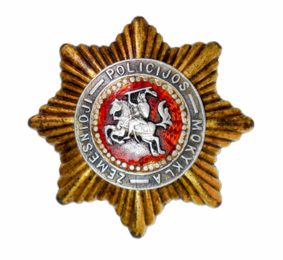 Rokiškio žemesniosios policijos mokyklos ženklelis. RKM-60473