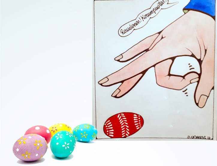 Po Melagių dienos karikatūrų paroda