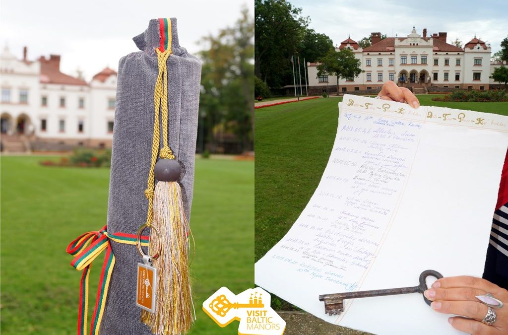 Pažinimo ir kelionių projekto simbolis – raktas – Rokiškio dvare