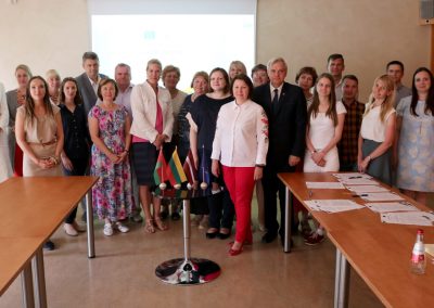 Projekto partneriai susitikime Jelgavoje 2019-06-25