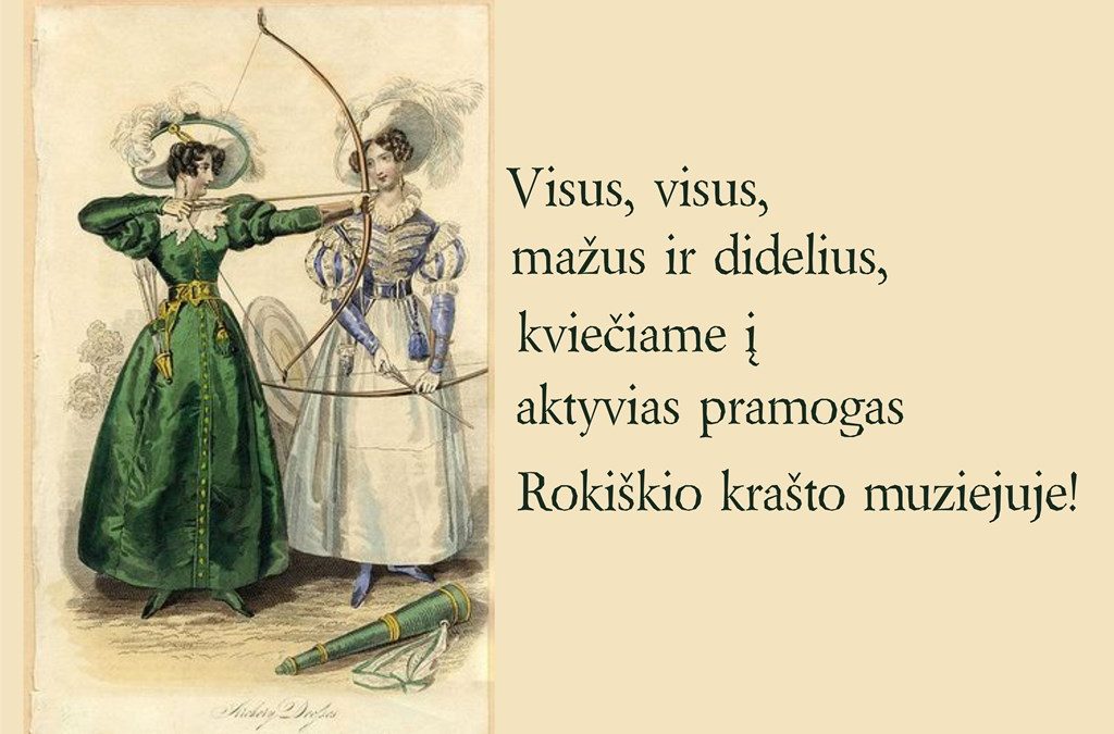 Aktyvios pramogos muziejuje rugpjūtį